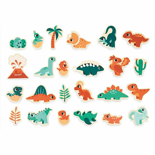 Lot de 24 magnets Dino - Janod