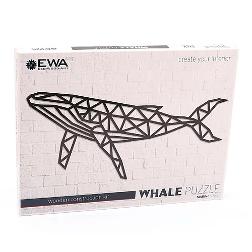 Youdoit Puzzle Mural En Bois - Baleine 89 Cm