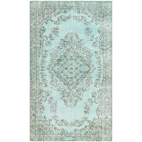 Vidal Tapis de laine 262x152 turquoise Ultra Vintage