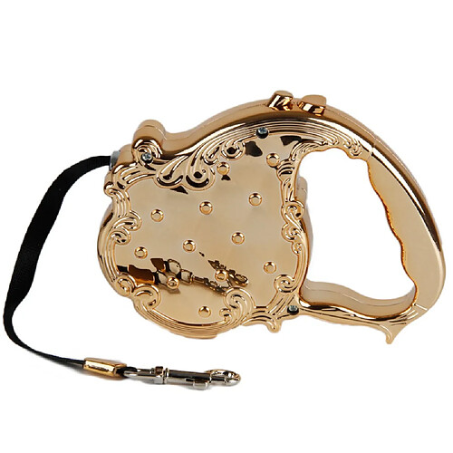 Universal Luxury Gold Design Chien Automatic Retractable Pet Cat Flexible Car Belt 3m Long Animal 20kg Corde | Ceinture Retractable | Animaux Retractables