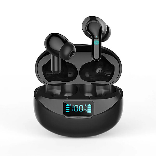 Chrono Chronus Ecouteurs sans Fil 5.0 Sport Étanche Hi-FI Son Stéréo,Contrôle Tactile Oreillettes Bluetooth,Microphones Intégrés,32 Heures Durée de Lecture,pour iOS et Android(noir)