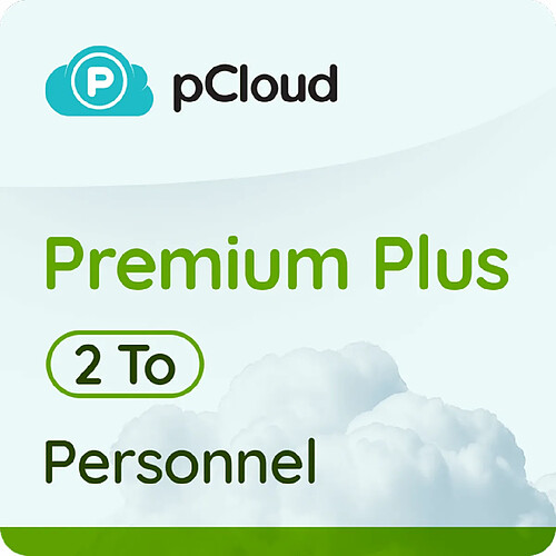 pCloud Premium Plus Personnel 2 To – Licence 1 an - A télécharger