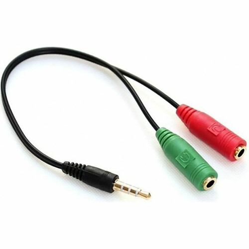 Câble Jack (3,5 mm) vers Audio + Micro 3GO CA107 15 cm