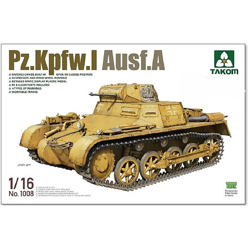 Takom Maquette Char Pz.kpfw.i Ausf.a