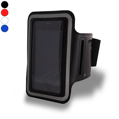 Totalcadeau Pochette tactile brassard tour de bras pour iPhone et smartphone noir