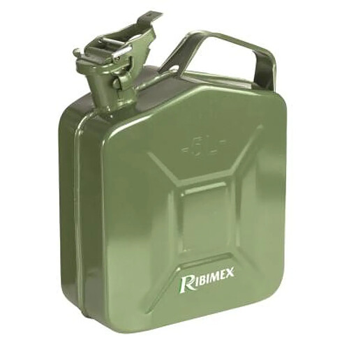 Ribimex Jerrican 5 litres en métal traitement antirouille