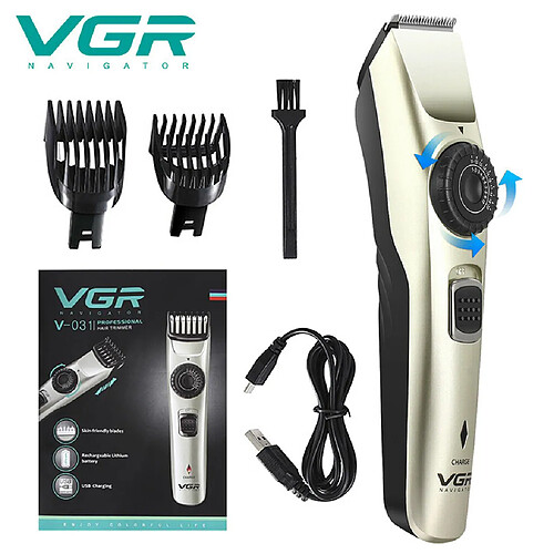 VGR électrique Hommes Tondeuse à Cheveux Barbe Rasoir Sans Fil Tondeuse Kit De Coupe De Cheveux