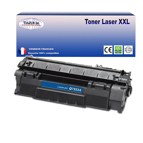 T3Azur Toner compatible avec HP LaserJet P2012, P2013, P2014, P2014N