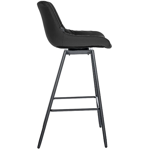 Non Tabouret de bar Weston pivotant simili cuir