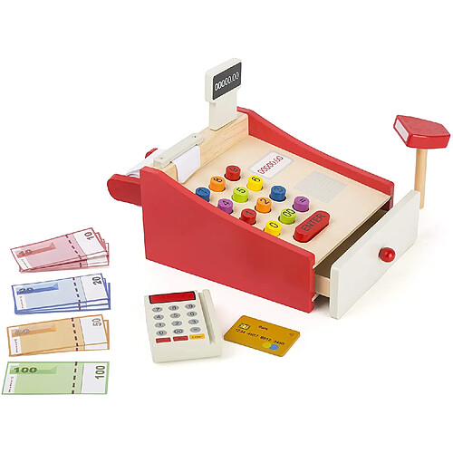 Small Foot Caisse pour Jouer avec Accessoires en Bois pour Enfants