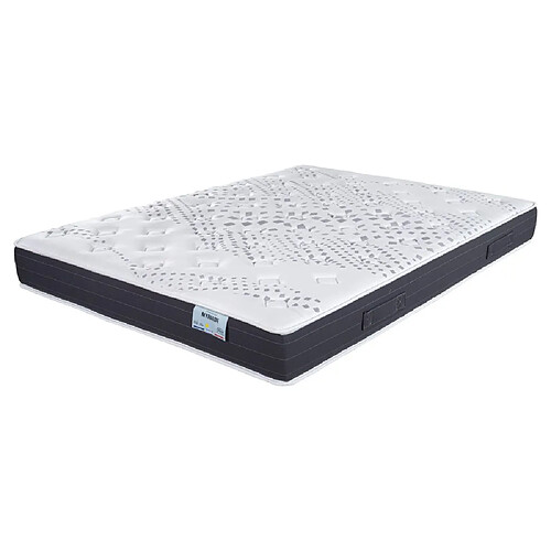 Ebac Matelas 160x200 Myriade - Mousse - Hauteur 21 cm - 5 zones - Soutien medium