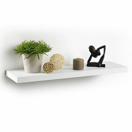 Paris Prix Étagère Murale Design Flottante 75cm Blanc