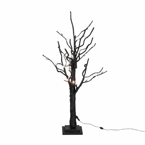 Paris Prix Arbre Déco Défeuillé à Led Nu 90cm Noir