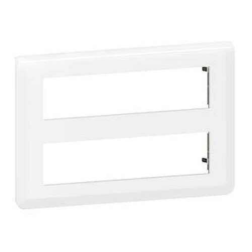 enjoliveur - 2 x 8 modules - blanc - legrand mosaic 078837l