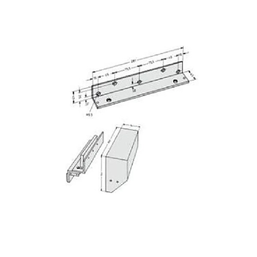 Effeff 828-6 - Set de montage pour ventouse électromagnétique 828/825