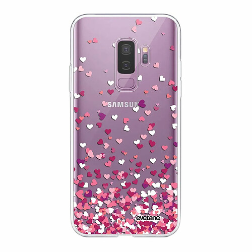 Evetane Coque Samsung Galaxy S9 Plus 360 intégrale avant arrière transparente