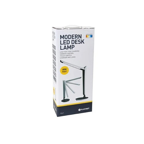 Lampe de Table LED PLATINET PDL9 USB 8W 300 lm 4000 - 6500K Lumière blanche