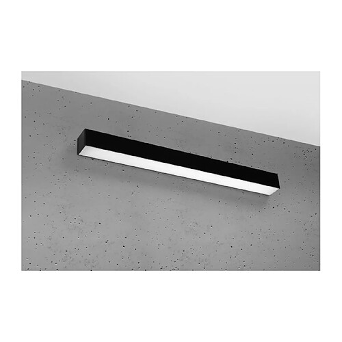 Luminaire Center Plafonnier en verre Pinne Verre,acier Noir 11 Cm