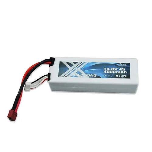 Amewi Batterie LiPo Am Racing - 4000mAh 14,8V 4S 45C HardCase - Accu Cosse DEAN et JST