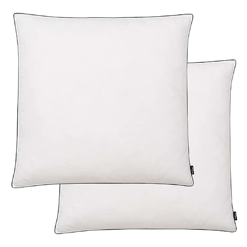 vidaXL Oreiller lot de 2 Remplissage de duvet léger 80 x 80 cm Blanc