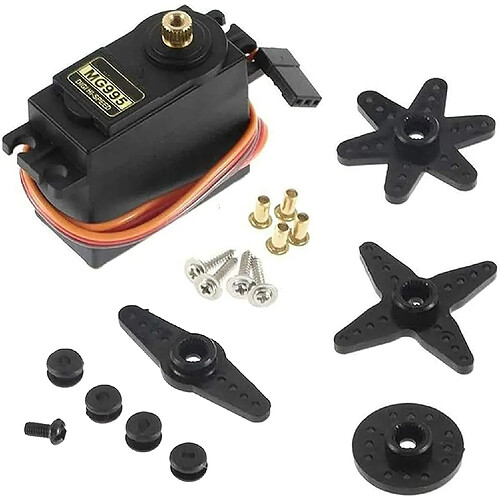 1 Pièce MG995 Servo Moteur De Couple avec Poulie En Métal pour Rc Voiture Bateau Hélicoptère RC