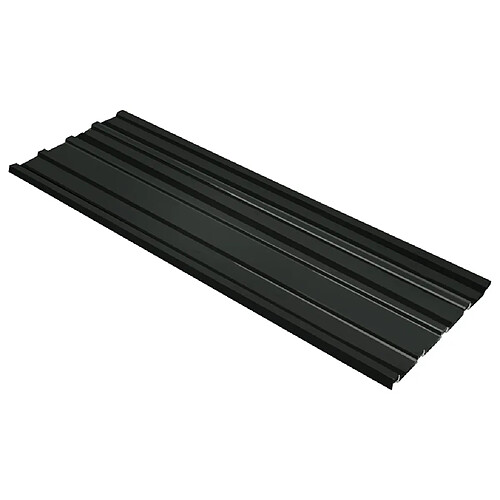 vidaXL Panneaux de toiture 12 pcs Acier galvanisé Anthracite