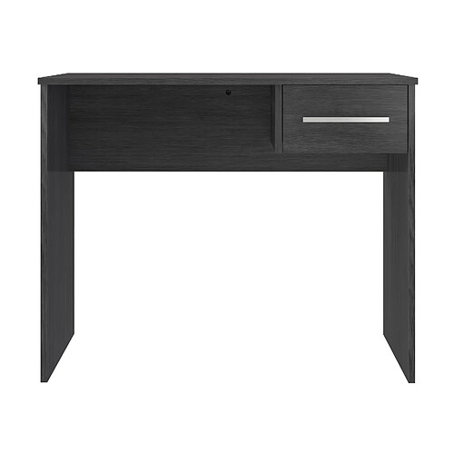 Pegane Bureau en panneau de particules mélaminés coloris gris - Longueur 50 x Profondeur 90 x Hauteur 73 cm