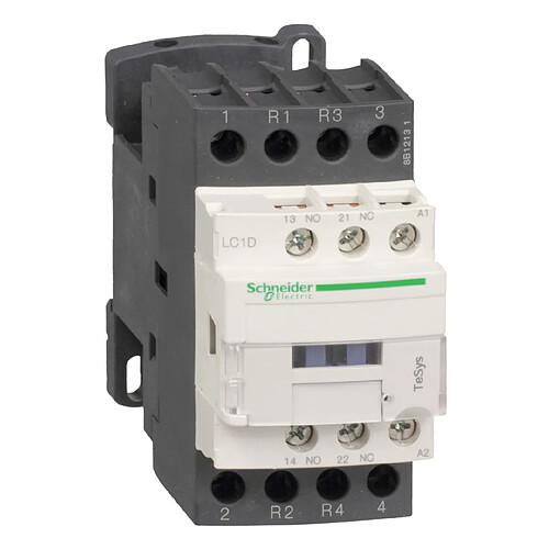 contacteur tesys d - 9a - 4 pôles - 2f+2o - 230v ac - ac3 - schneider electric lc1d098p7