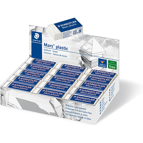 STAEDTLER Gomme plastique Mars plastic mini, blanc ()