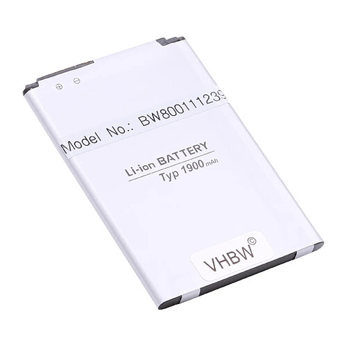 vhbw Li-Ion Batterie 1900mAh (3.8V) pour téléphone portable Smartphone LG Sporty D213, D213N, L50 comme BL-41ZH.