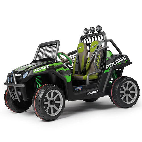 Voiture 2 places Peg Perego 24 Volts - Polaris Ranger RZR Green Shadow