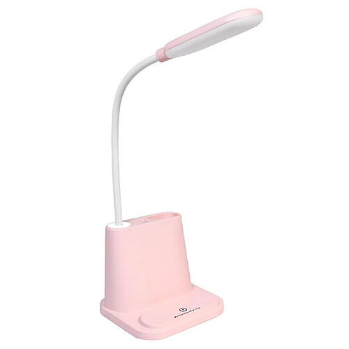 Universal Lampe de bureau de recharge à l'éclairage tactile et protection des yeux (rose)