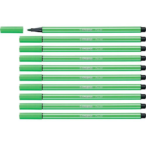 STABILO Stylo feutre Pen 68, vert feuille ()