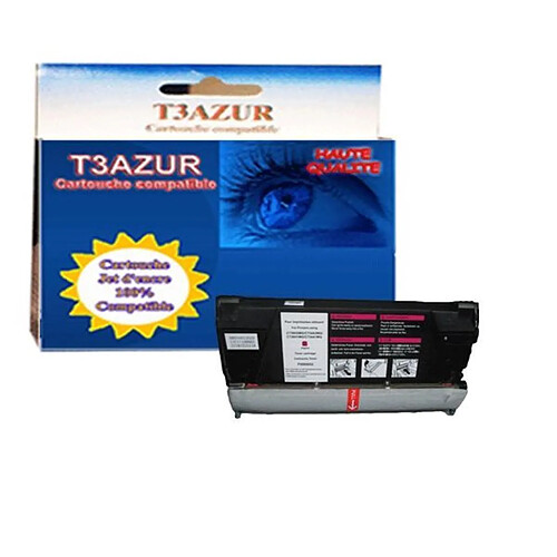 T3Azur Toner Lexmark X734de / X736de / X738de / X738dte Magenta - Compatible - 10 000 pages