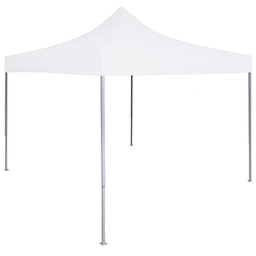 vidaXL Tente de réception pliable professionnelle 3x3 m Acier Blanc