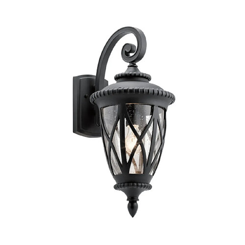 Elstead Lighting Applique murale extérieur Admirals Verre Noir texturé