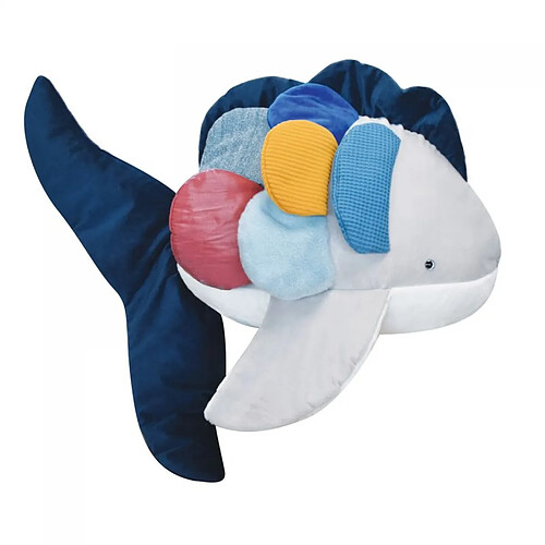 Peluche Poisson arc-en-ciel Trésors marins 80 cm - Histoire d'Ours