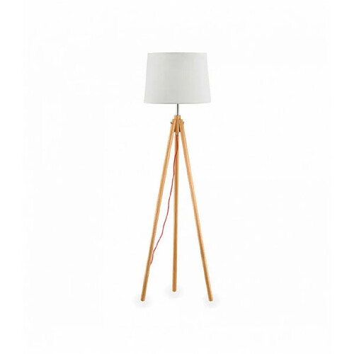 Ideal Lux Lampadaire 1 Lumière Bois, E27