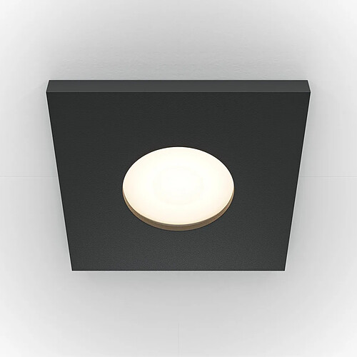 Maytoni Share Carré Encastré Downlight Noir GU10 IP65