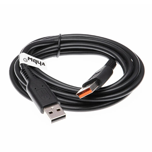 vhbw Câble USB compatible avec tablette Lenovo Yoga 3-11 1170, 3-1170 - câble de données/charge (Standard-USB Typ A) 2in1 , 200 cm, noir