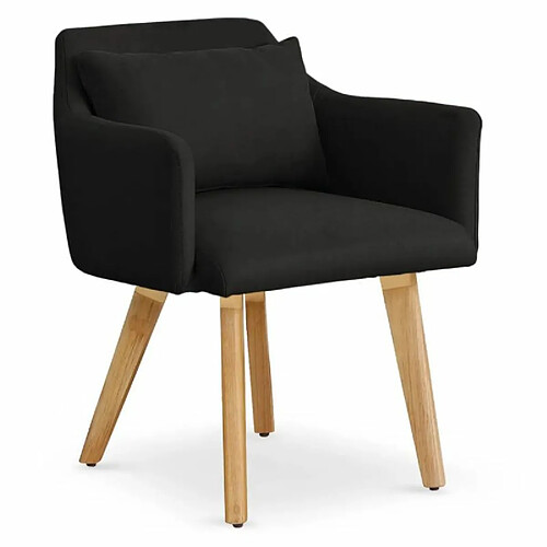 Paris Prix Fauteuil Scandinave Alan 70cm Noir