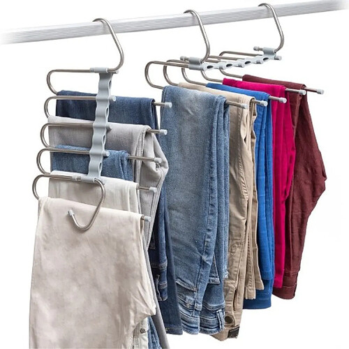 Shop Story SHOP-STORY- HAVSER : Cintre Multiple Pour Pantalons 5 en 1