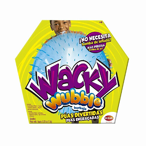 Ballon Bizak Wacky Wubble 60 cm Plastique