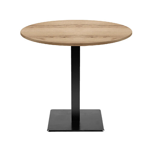 Restootab Table Ø70cm - modèle Milan chene delano