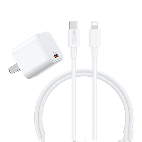 General Chargeur iPhone Apple Block USB C Fast, câble USB C vers Lightning de 0,9 m pour iPhone13/14/14 plus/12/pro/pro max/11/Air pods pro/iPad air 3/min4(Blanc)