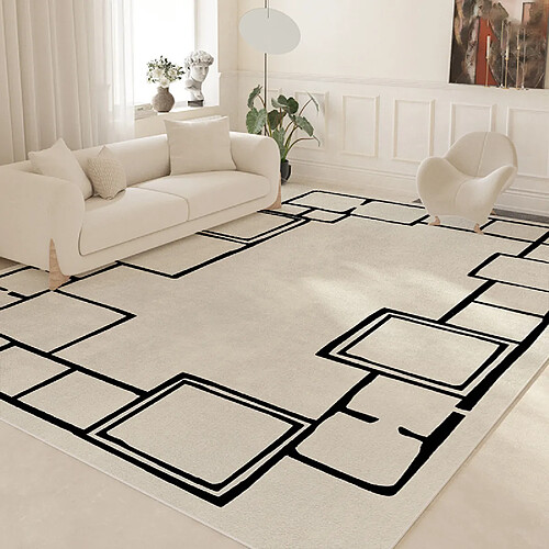 LUUCOZK Zone du salonTapis et moquettes antidérapants pour décoration d'intérieur - Un coin d'isolement F-200x340cm