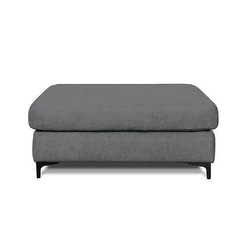 MAISON AUBERTIN Pouf Fiesole Tissu Gris foncé