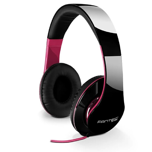 Fantec SHP-250AJ Casque Audio 106dB Microphone Avec fil Noir Rose