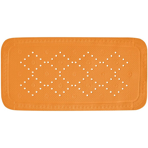 Spirella Tapis Fond de baignoire PVC ALASKA 71x36cm Orange