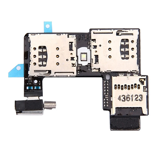 Wewoo Tiroir de Carte SIM pour Motorola Moto G 2e génération Dual SIM Version Socket de SIM + de SD pièce détachée